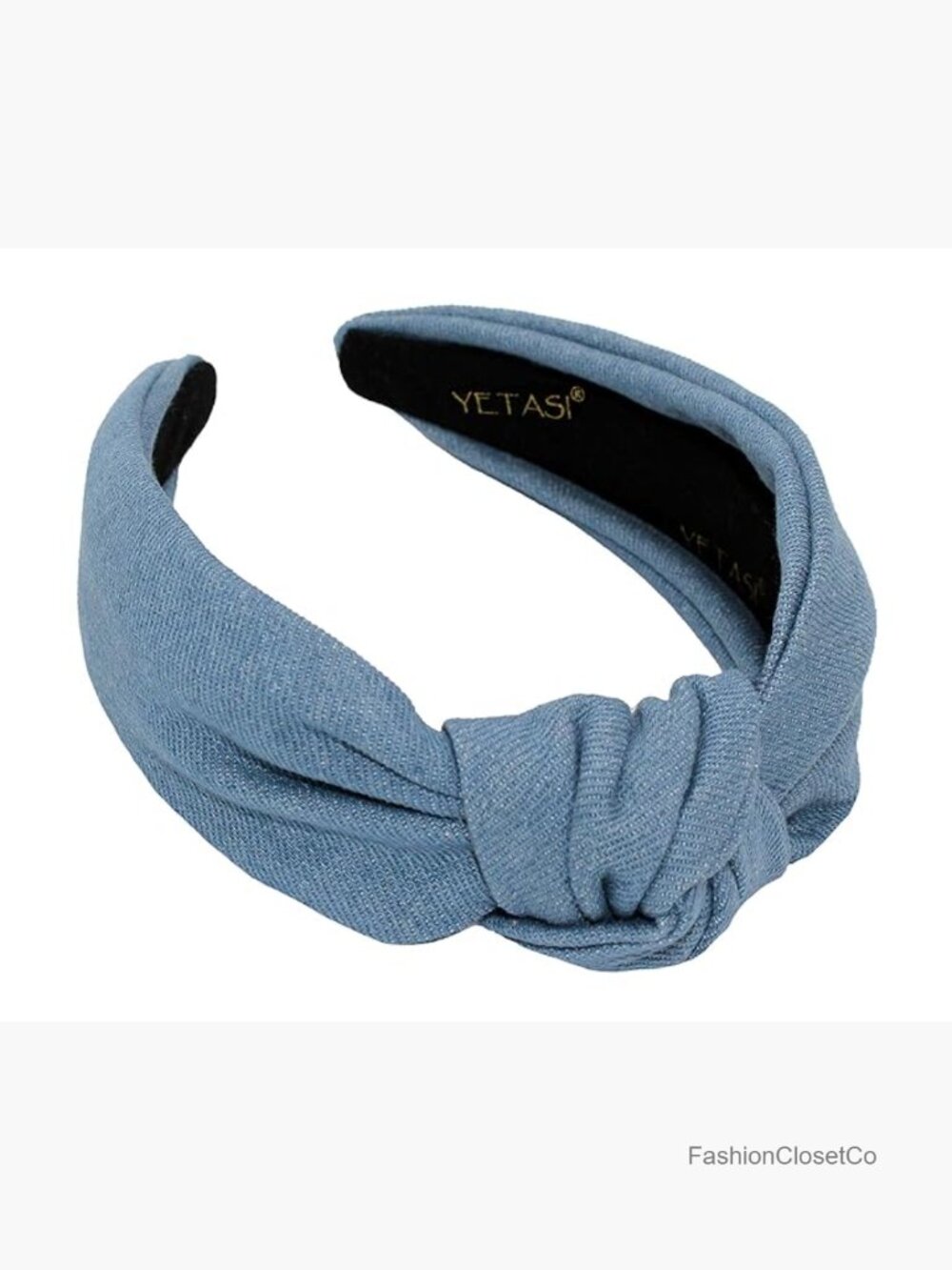 Denim Knotted Headband - Adjustable Comfortable Hair Accessory for Women